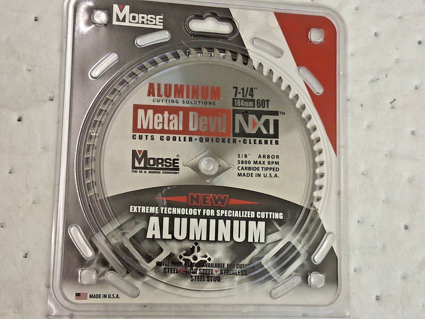 M.K. MORSE Wet & Dry Cut Saw Blade 7-1/4" Dia 761923