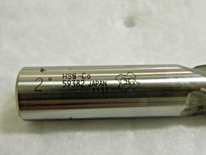 OSG Cobalt Tapered Square End Mill 1/2" x 2º x 5/8" Series 593 3FL 593