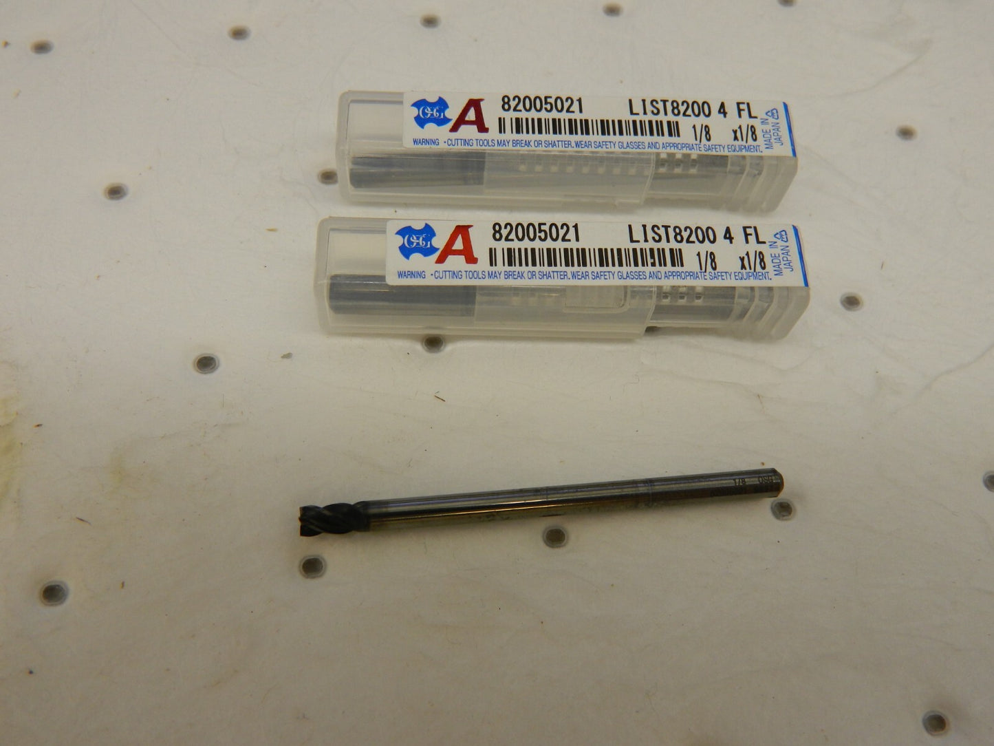 OSG Square End Mill qty 3 1/8'' Dia Solid Carbide 4 Fl 82005021