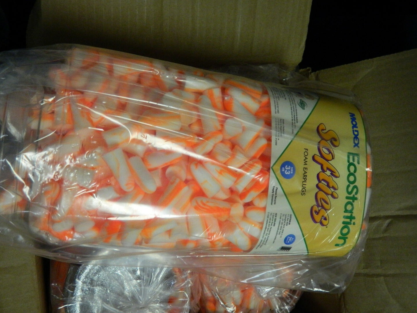 Moldex 4 500-Pack Cases Twist Knob Earplug Dispenser  33 dB Taper End Earplugs