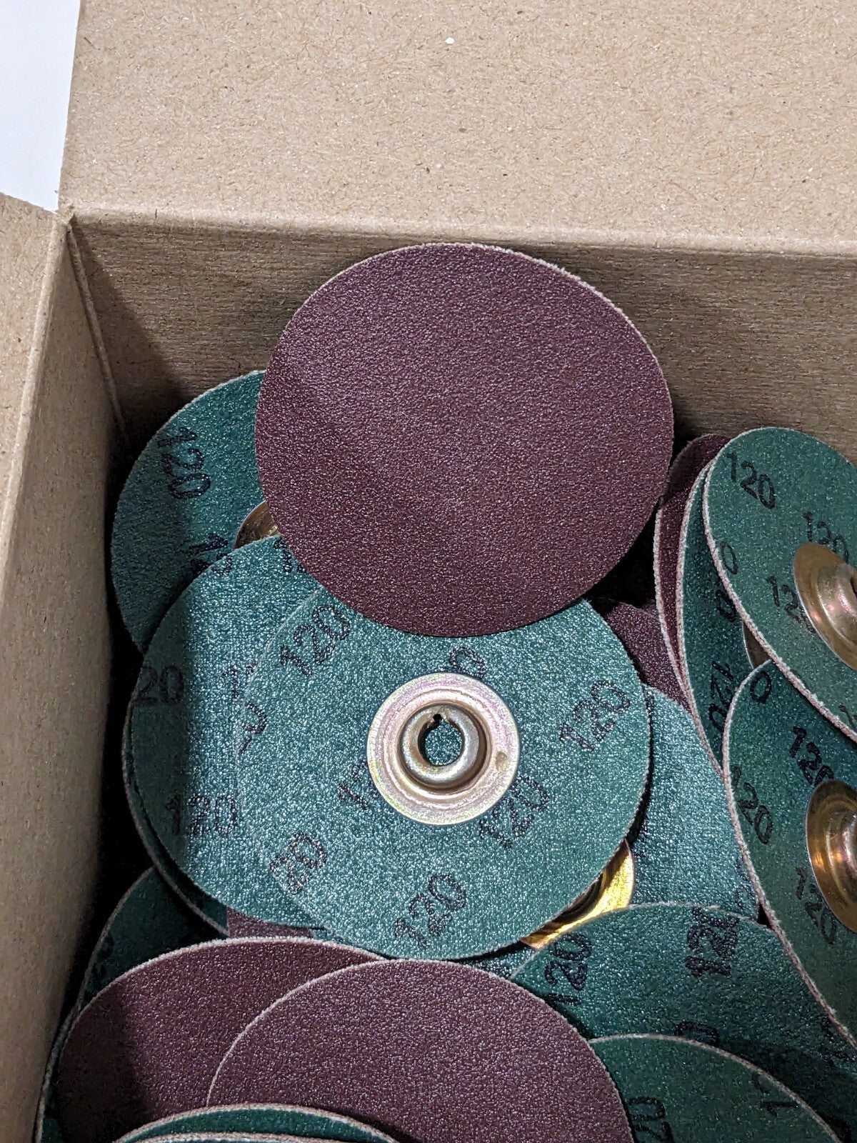 SA Quick-Change Disc: TSM, 2" Dia, 120 Grit, AO, Coated Qty 50 7100062272