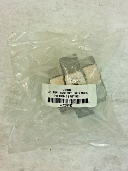 Pro 304 Stainless Steel Pipe Union 1-1/2" 45269107