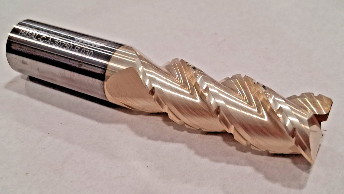 Helical Solutions Carbide Roughing End Mill H45AL-C-R-30750-R.030 81308