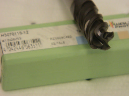 Walter 12mm Diam 4 Flute Solid Carbide 3mm Corner Radius End Mill