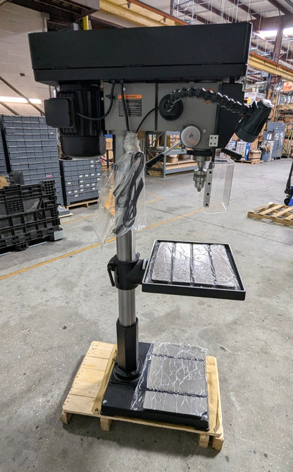JET IDP-22 Heavy Duty Drill Press 22" Swing  1-1/2HP 115V Step Pulley  3MT Taper