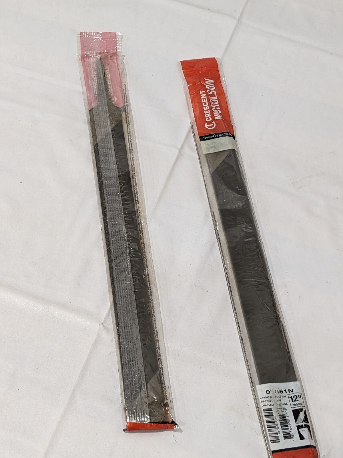 Crescent 12" Flat Fine Cut Long Angle Lathe Hand File Qty 2 07851N