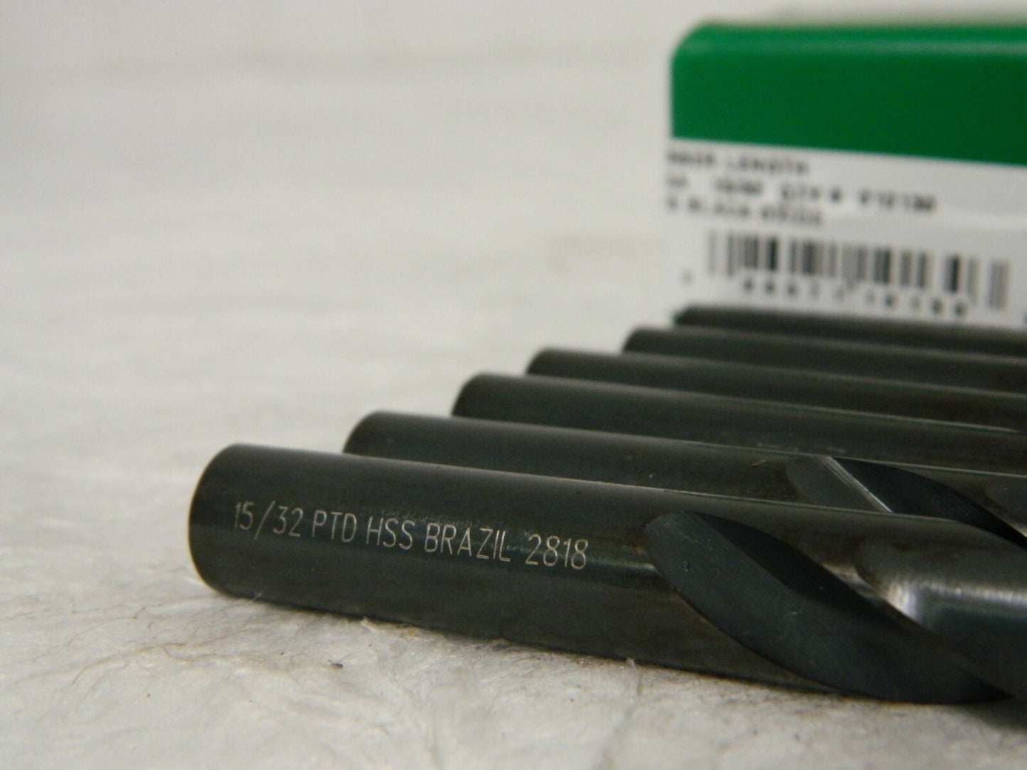Precision Twist Drill High Speed Steel Jobber Drill 15/32" 118° Qty 6 01013