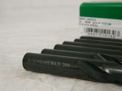 Precision Twist Drill High Speed Steel Jobber Drill 15/32" 118° Qty 6 01013