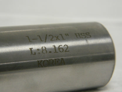 Precision 1-1/2" x 1" x 4-1/8" x 1-5/8" 2FL HSS TiN Square E