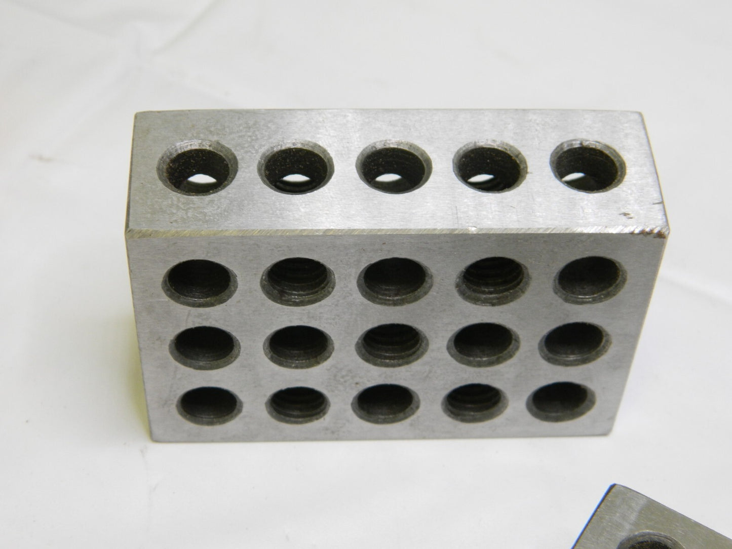 0.0003 Squareness Per Inch Hardened Steel 1-2-3 Block W/23 Hole Setup 1 Pair