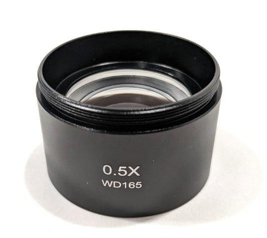 AmScope 0.5X Barlow Lens For SM Series Stereo Microscopes 48mm SM05-V203