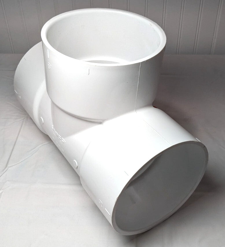 Lasco 6" DWV PVC D2665 Vent Tee  SCH40   D441-060