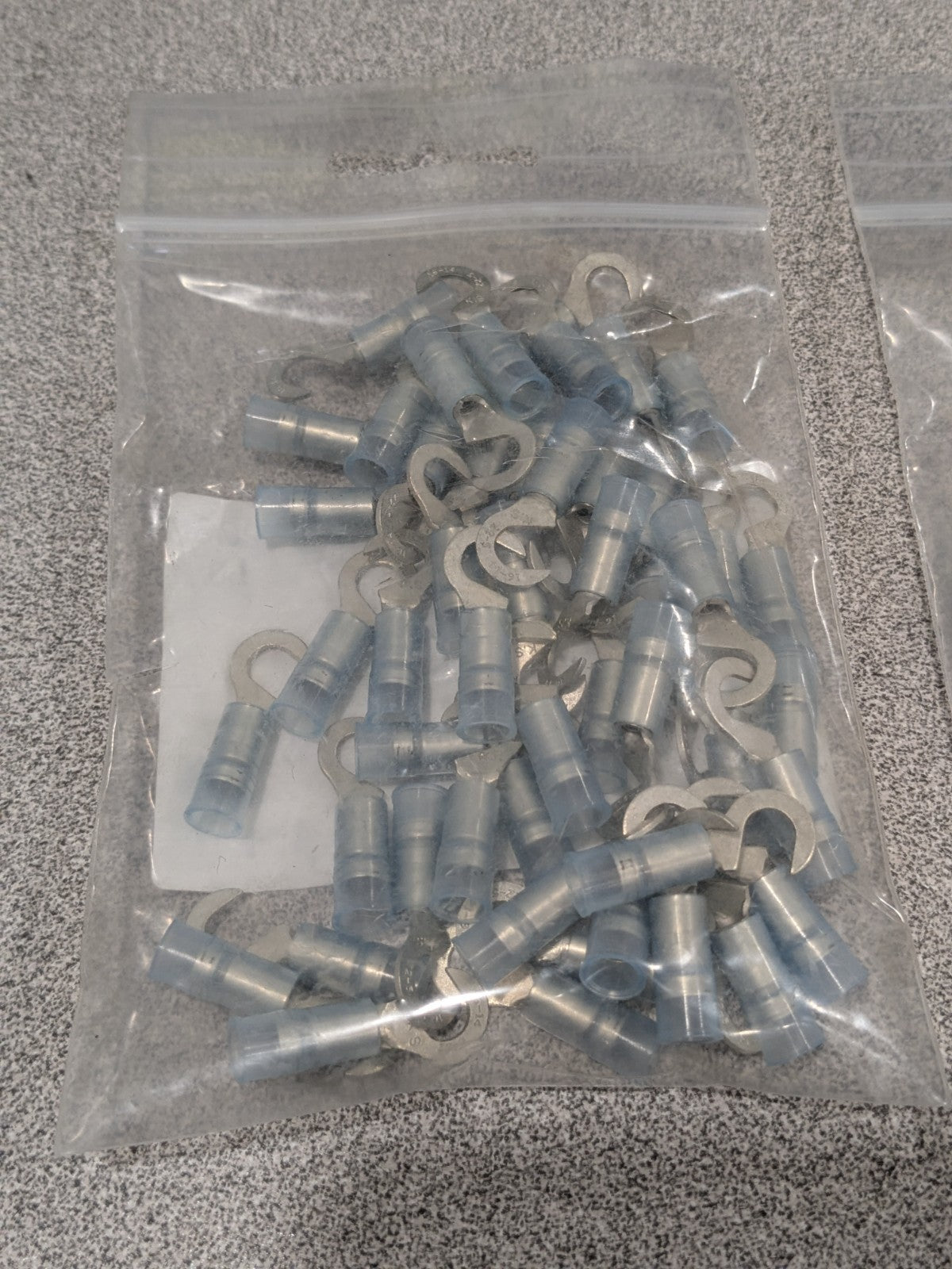Hook Ring Terminal: 16 to 14 AWG, Crimp Connection Qty 100 61566311