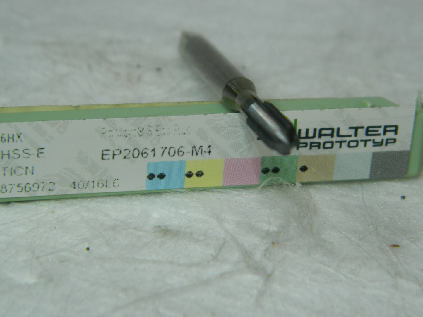 Walter Protoyp Hss Machine Thread Former M4x0.7 6HX 5 FL HSS TiCN EP2061706-M4