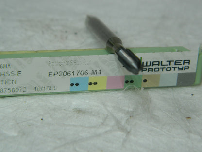 Walter Protoyp Hss Machine Thread Former M4x0.7 6HX 5 FL HSS TiCN EP2061706-M4