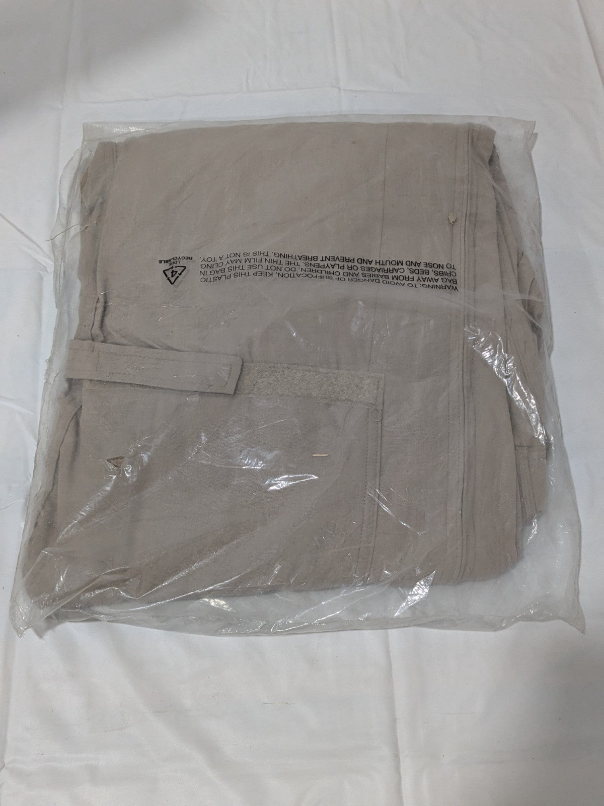 PROPPER Flight Suit Sz 44 Long, Tan, Zipper Closure, 6 Pocket F51154622144L