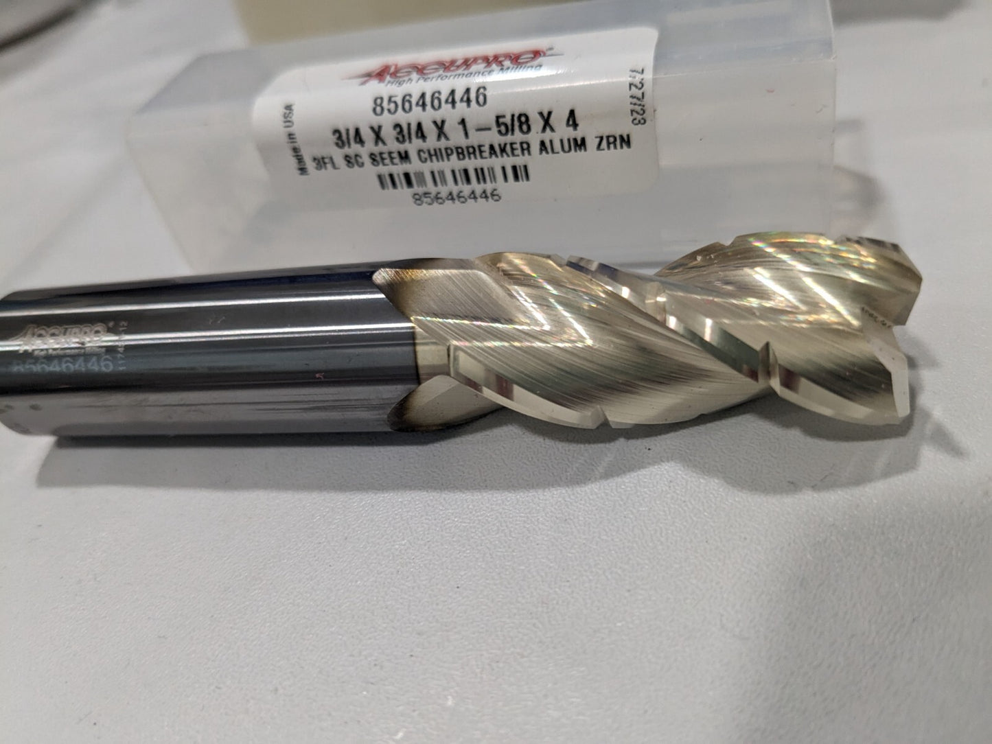 ACCUPRO Roughing & Finishing End Mill: 3/4" Dia 3fl carbide 95171870