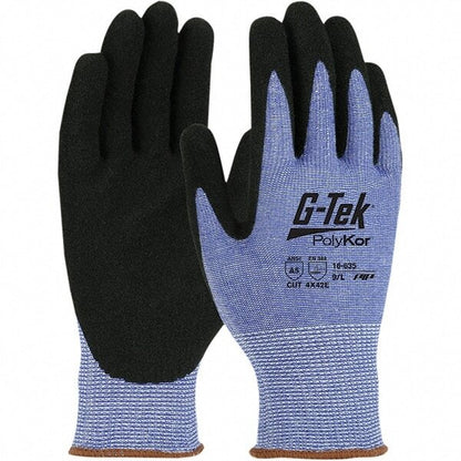 G-Tek PolyKor, 13 Gauge Shell, Black Nitrile MicroSurface Grip, A5 Qty 12 Sz XXL