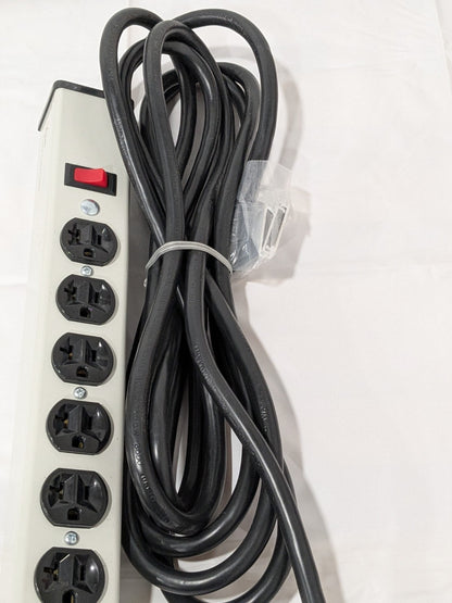 Legrand Multi-Outlet Power Unit 120V 20A 13-1/4"L, 6 Outlets 15' Cord