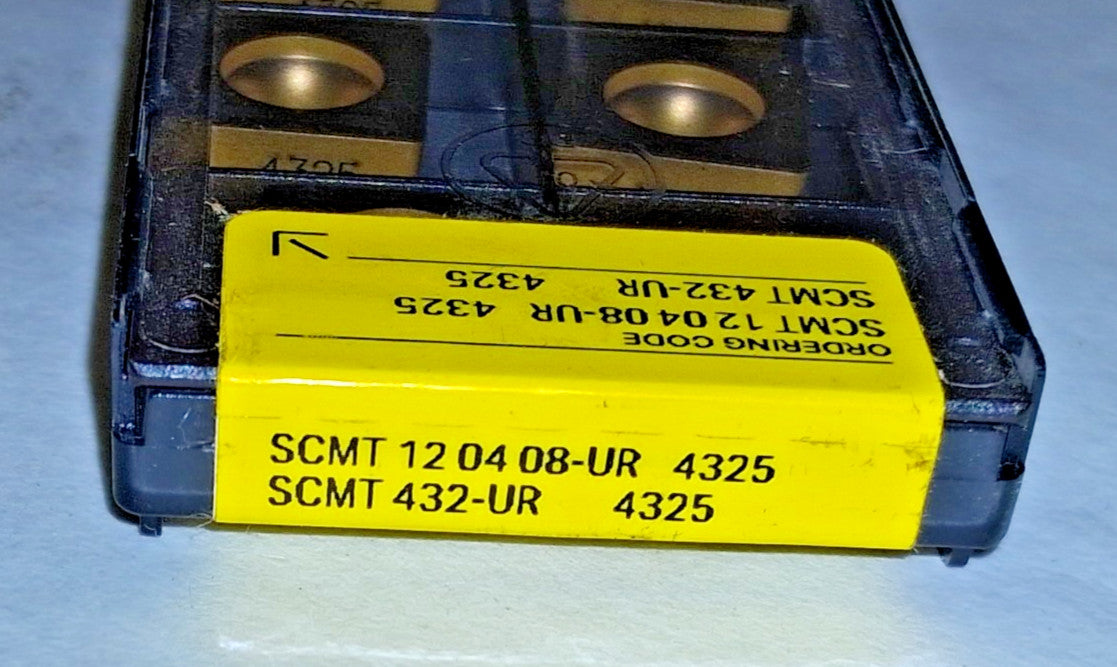 Sandvik Coromant Carbide Turning Insert SCMT432UR 4325 10 Pcs 6434170