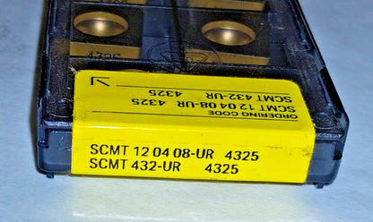 Sandvik Coromant Carbide Turning Insert SCMT432UR 4325 10 Pcs 6434170