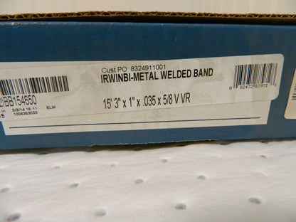Irwin Welded Band Saw Blade 5 to 8 TPI, 15' 3" x 1" x 0.035"