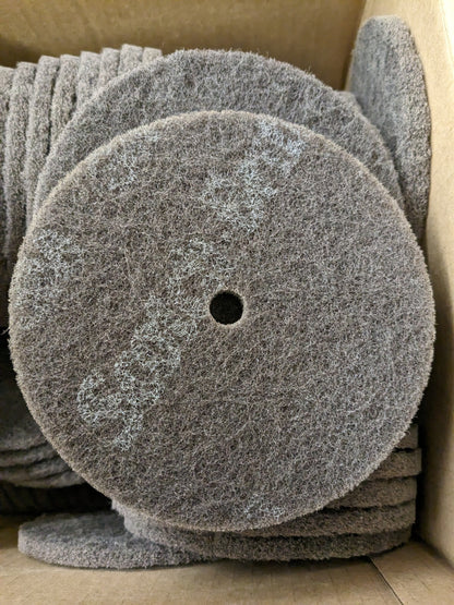 3M Deburring Discs 80pcs: 6" Dia Very Fine Grade Silicon Carbide 7010328733