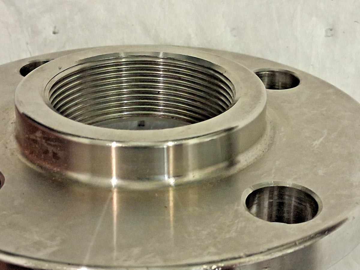 Pro Stainless Steel 4 Bolt Flange 150LB Cap T/H C8 Y1H