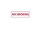 ACCUFORMNMC 25pk of No Smoking Labels Removable Adhesive, Vinyl: 4" High M772AP