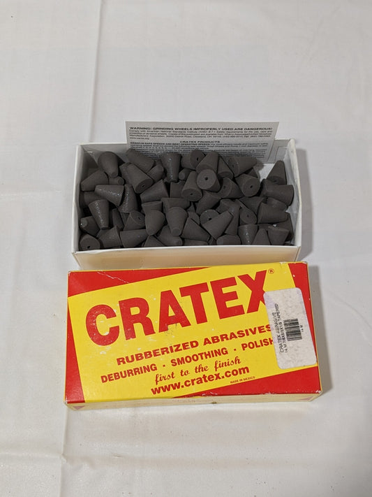 CRATEX Rubberized Point 5/8" Max Diam x 7/8" Long, Taper Qty 100 14 M