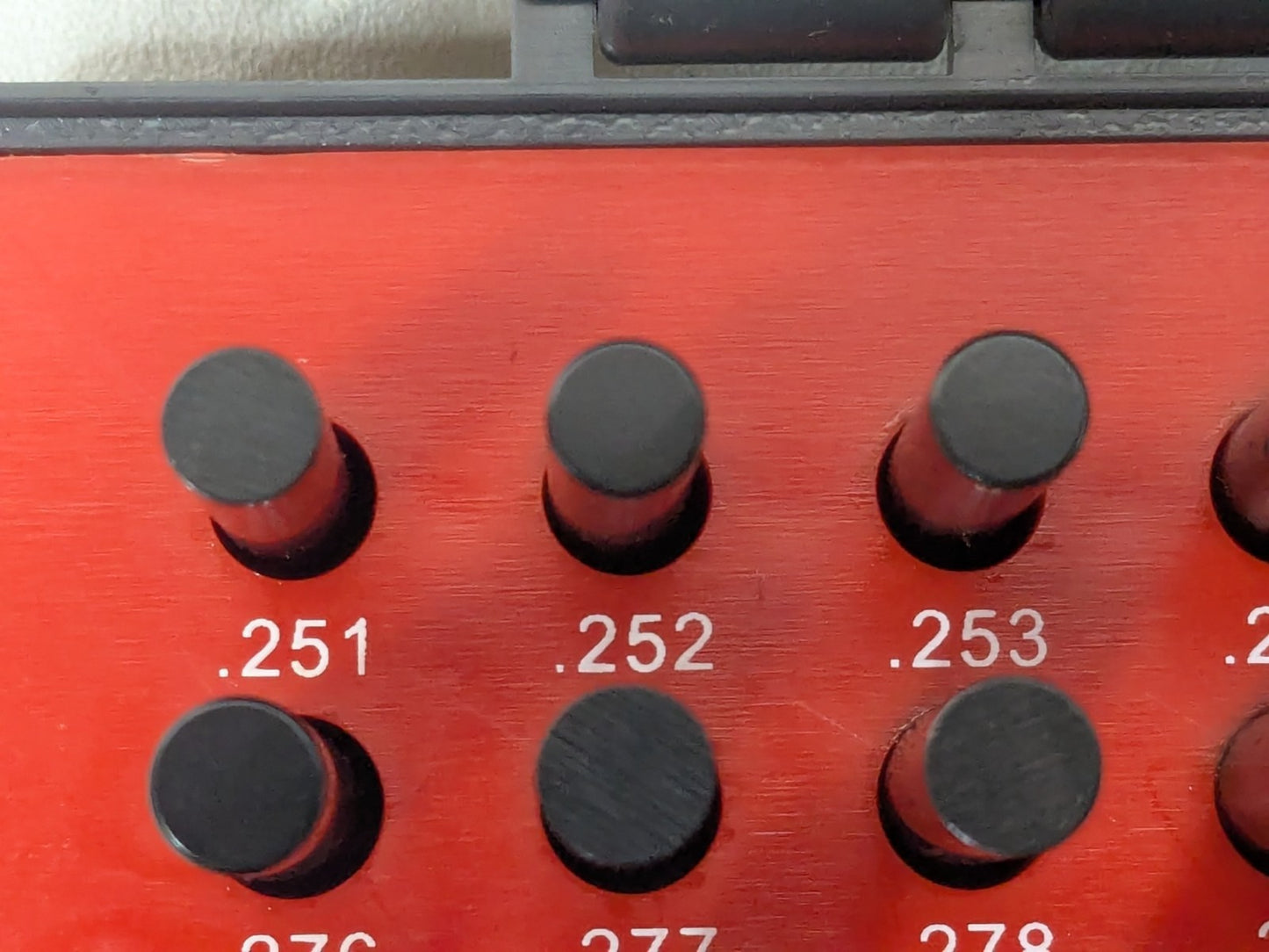 SPI 250 Piece Plug Gage Set 0.251" to 0.500" Range Class ZZ Plus 22-15