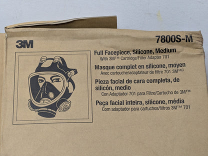 3M Full Face Respirator Silicone Medium 7800S-M
