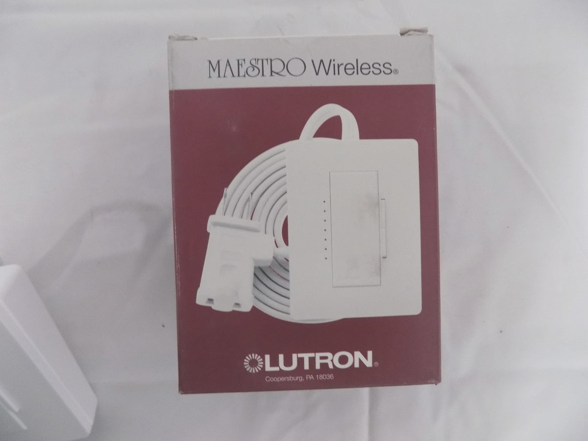 Lutron Maestro Single Receptacle Wireless Table Top Dimming Module MRF2-3LD-WH
