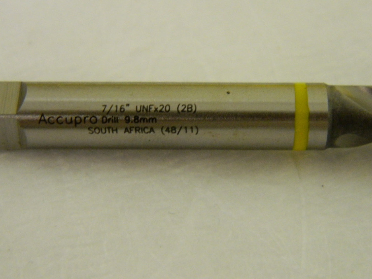 Accupro Spiral Flute Tap 7/16"-20 2B 3FL HSS-E Yellow Band QTY 2. 84245844