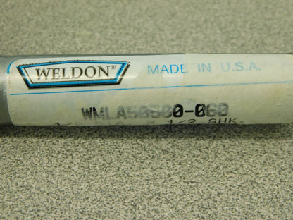 Weldon Spiral Flute Twist Drill 5FL 1/2" Dia 1/2" Shank 2" LOC WM