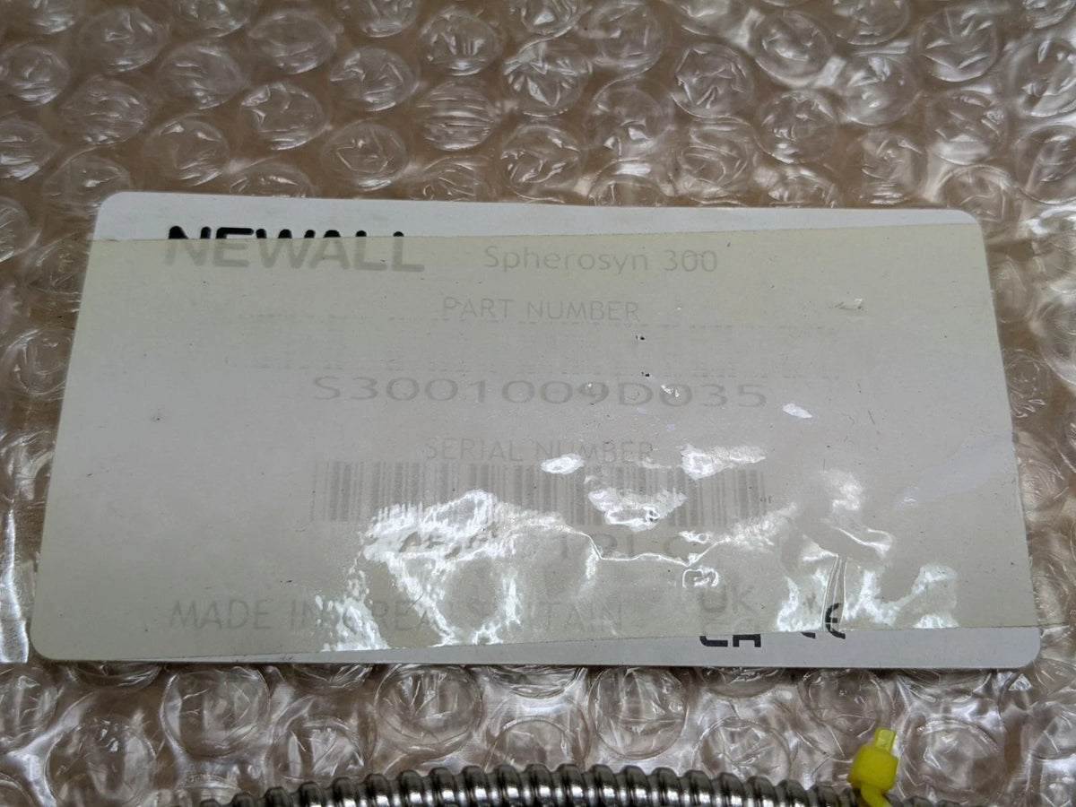 Newall Spherosyn 300 Encoder Reader Head w/ Armored Cable S3001009D035