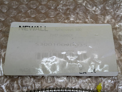 Newall Spherosyn 300 Encoder Reader Head w/ Armored Cable S3001009D035