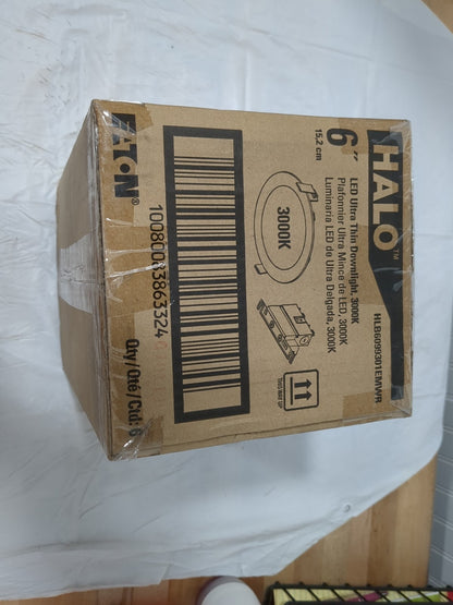 6box of Halo Recessed 6" Round LED Lens Downlight HLB6099301EMWR