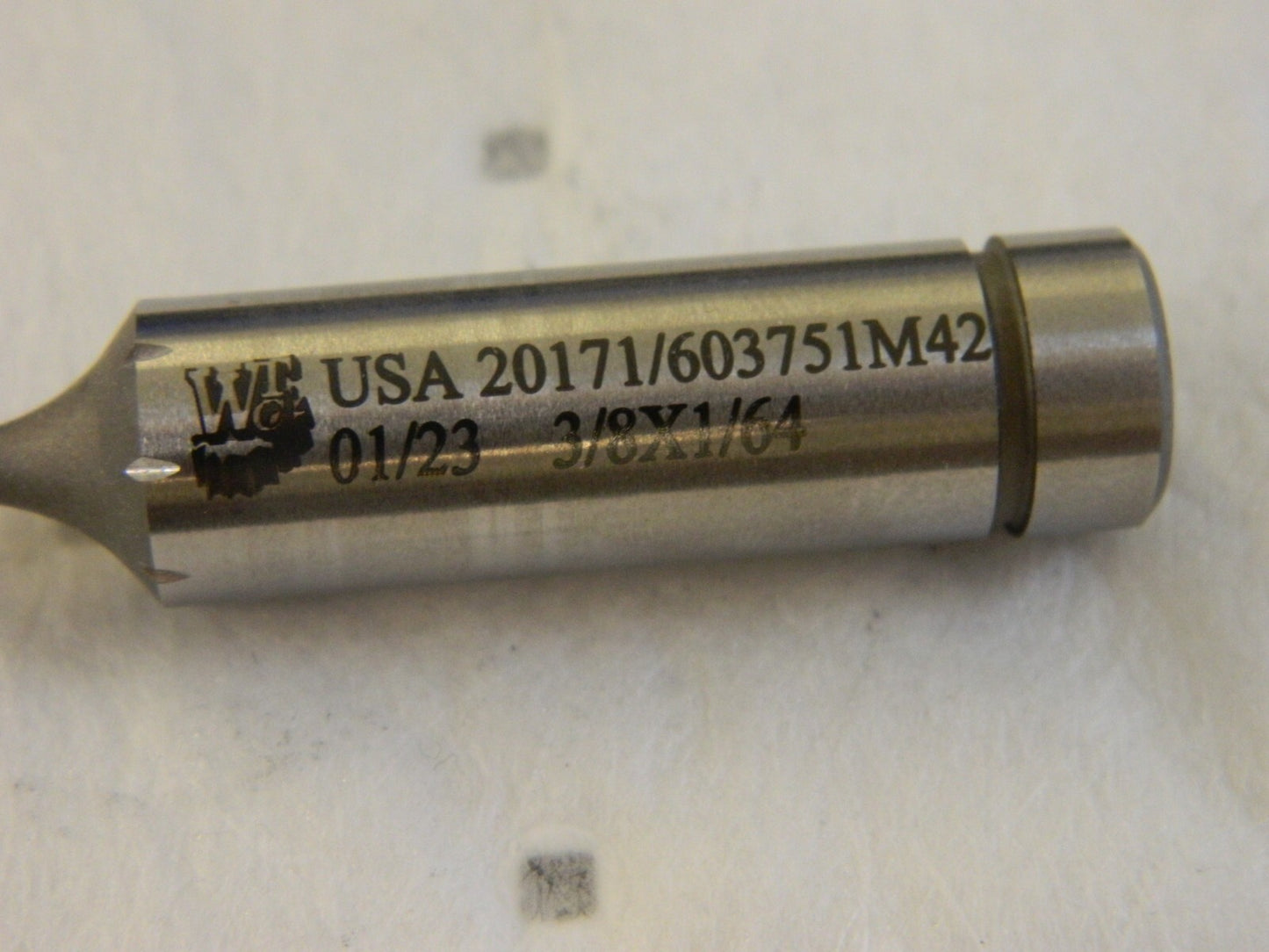 WHITNEY TOOL CO. Dovetail Cutter: 60 °, 1" Cut Dia 7/16" Cut Width Cobalt 20271