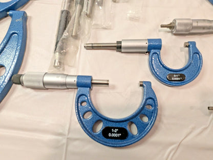 Fowler 12 Piece Outside Micrometer Set 0 - 12" Range 52-215-012-1 PARTS/REPAIR