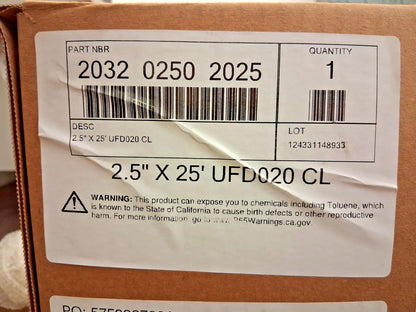 Hi-Tech Duravent Vacuum Duct Hose 2-1/2" ID 25PSI 203202502025
