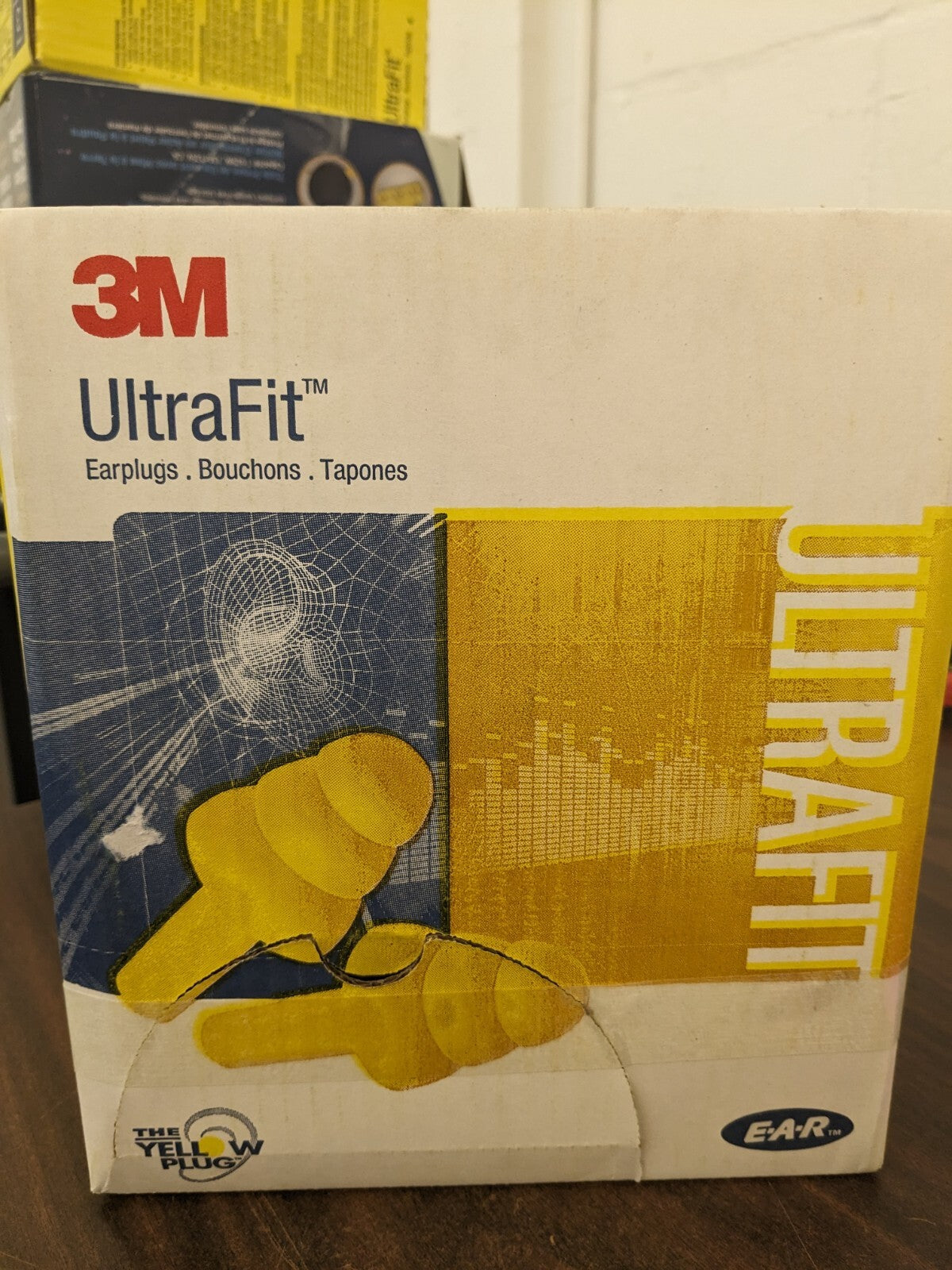 3M Earplugs 100pr 25 dB, Plastic, Flanged, Push-In Stem, Corded 7000002320