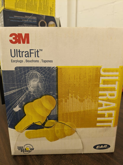 3M Earplugs 100pr 25 dB, Plastic, Flanged, Push-In Stem, Corded 7000002320