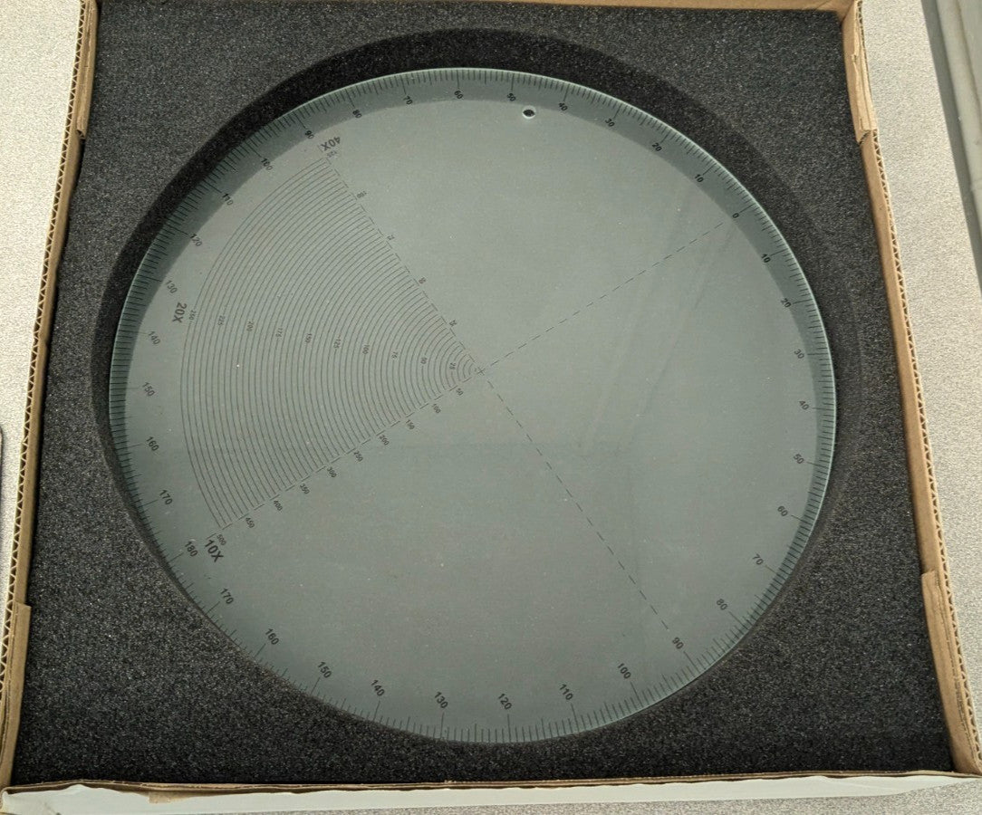CMI 12" Comparator Screen 1 Degree Graduation  CMI0098