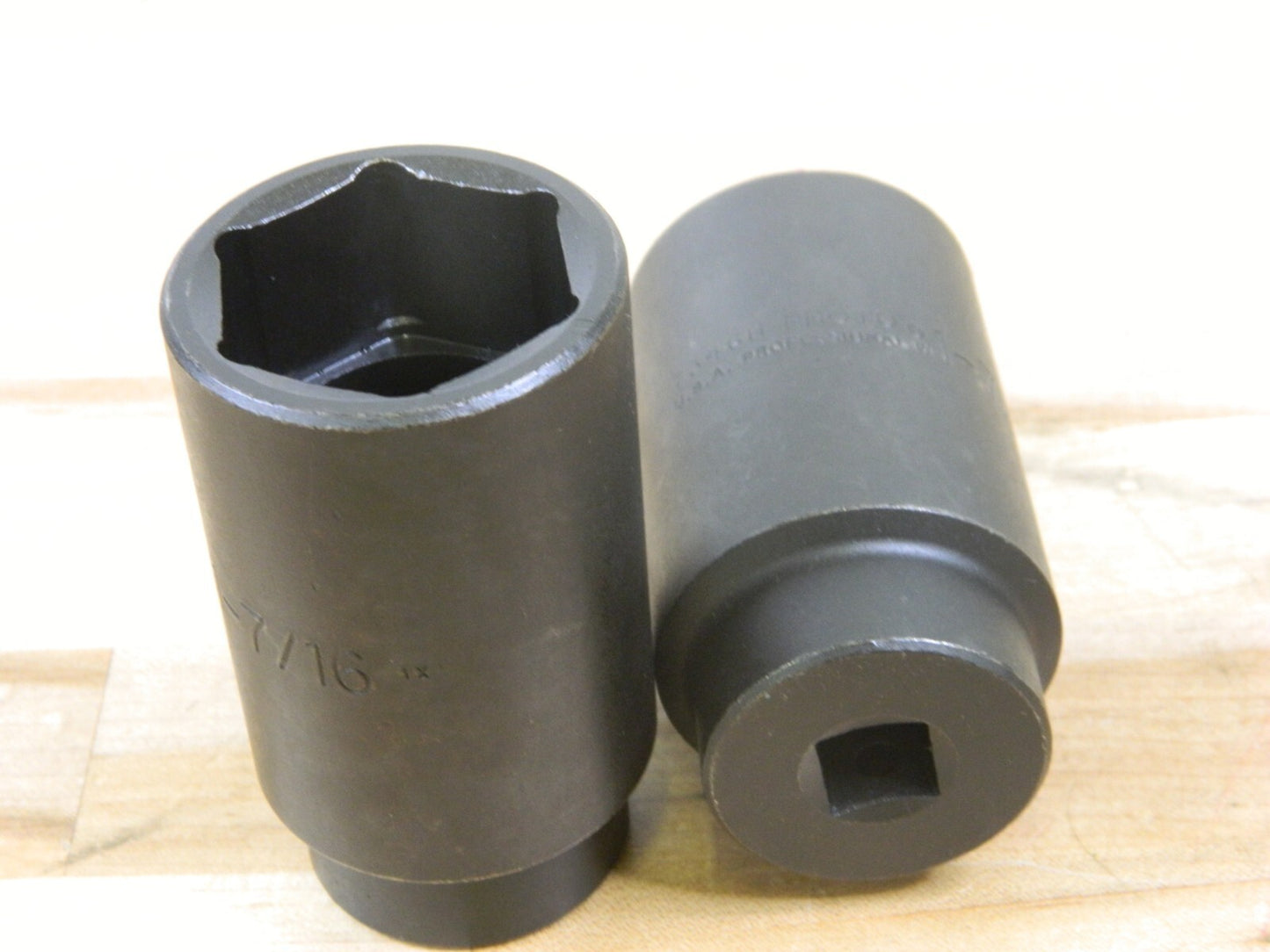 PROTO Impact Socket: 1/2" Drive 6-Point, 3-1/2" OAL Size 1-7/16" Qty 2 J7346H
