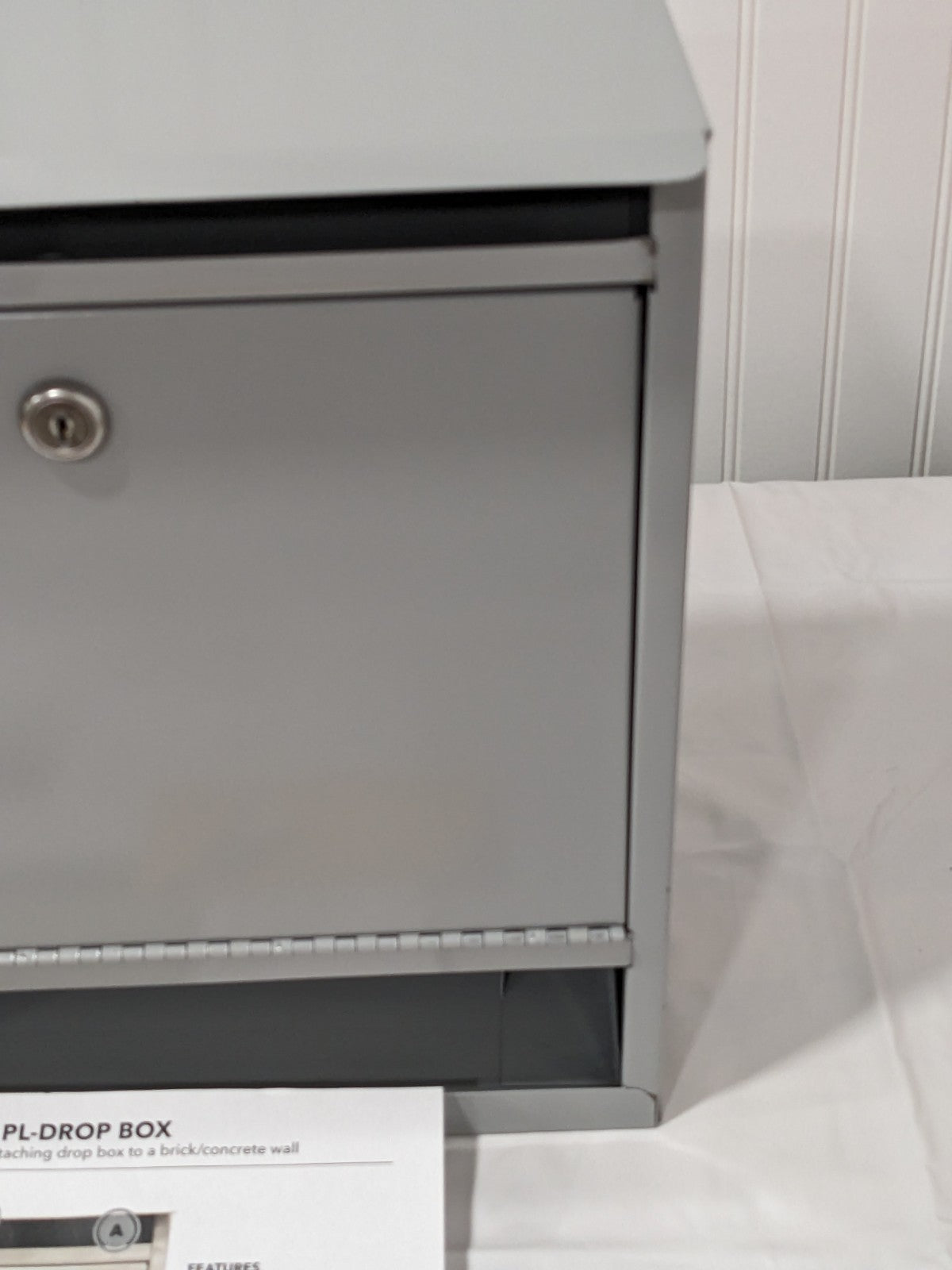 PLATT & LABONIA Key Control: Drop-Off Box, Gray PL-DROPBOX