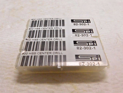 SPI Combined Drill & Countersink #00 0.025" Dia 60º Angle HSS Lot of 4 82-302-1