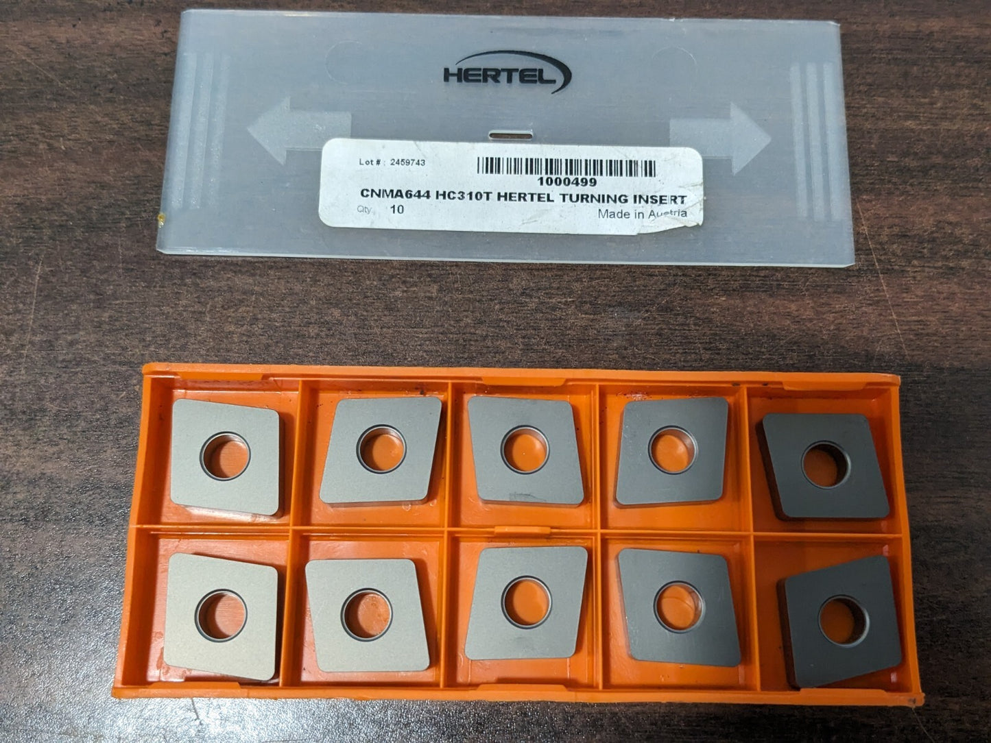Hertel CNMA644 HC310T Carbide Turning Insert Qty 10 1000499