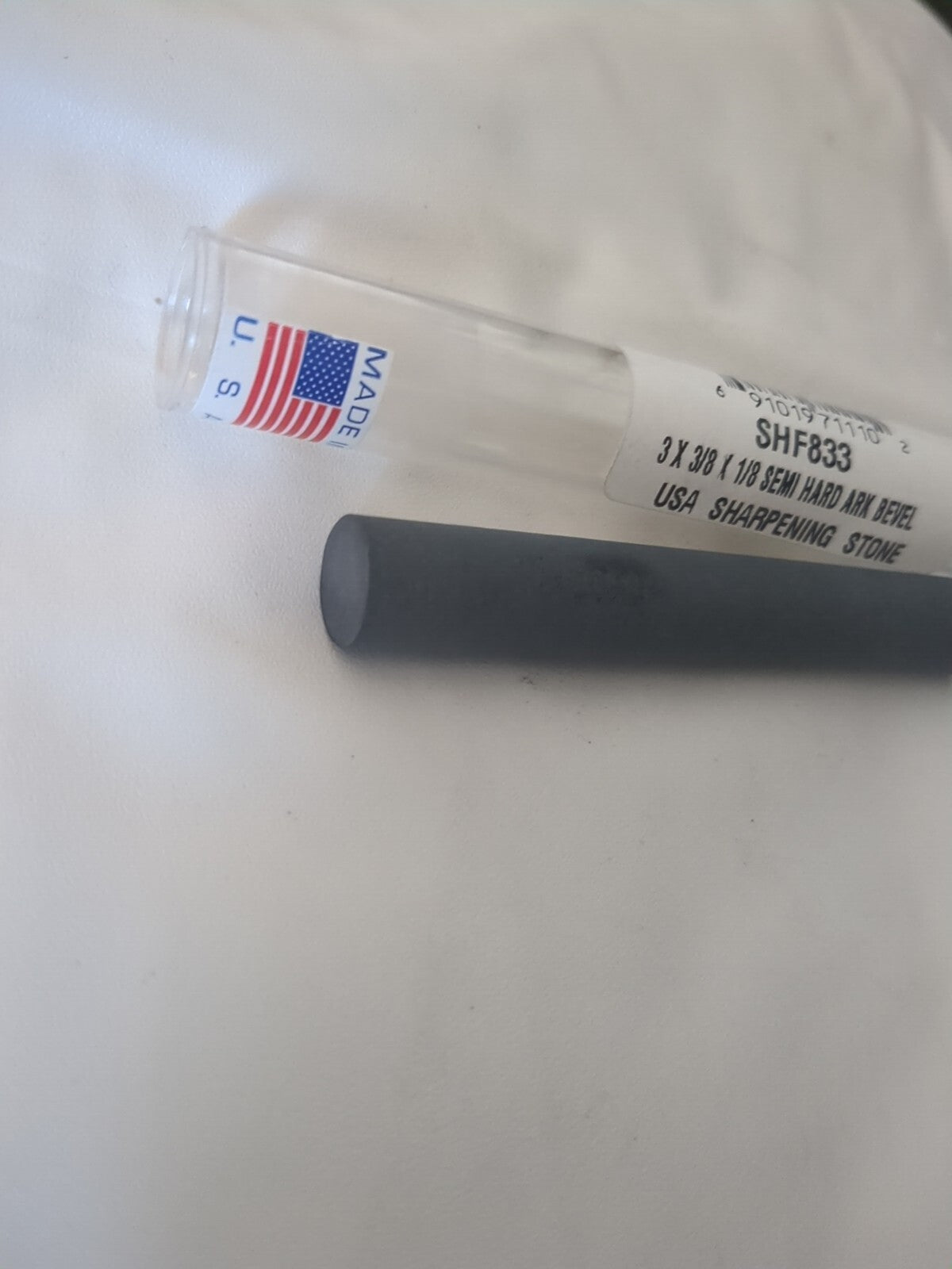 Sharpening Stone: 1/2'' Thick, Round, Arkansas Stone USHF883