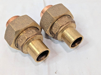 NIBCO 1/2" Cast Copper Pipe Unions FTG x C Pressure Fitting BQTY 2 257000